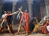 Paris Louvre Painting 1784 Jacques-Louis David - The Oath of the Horatii